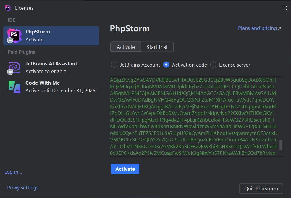 PhpStorm 2024.1 激活破解教程（附激活码，亲测有效）